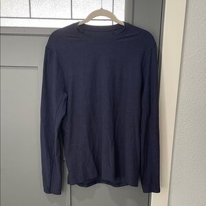 lululemon athletica Men's Long-Sleeve Crew in Dark Navy